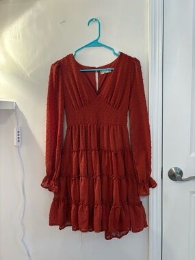 Altar'd State Rust Red Dress
